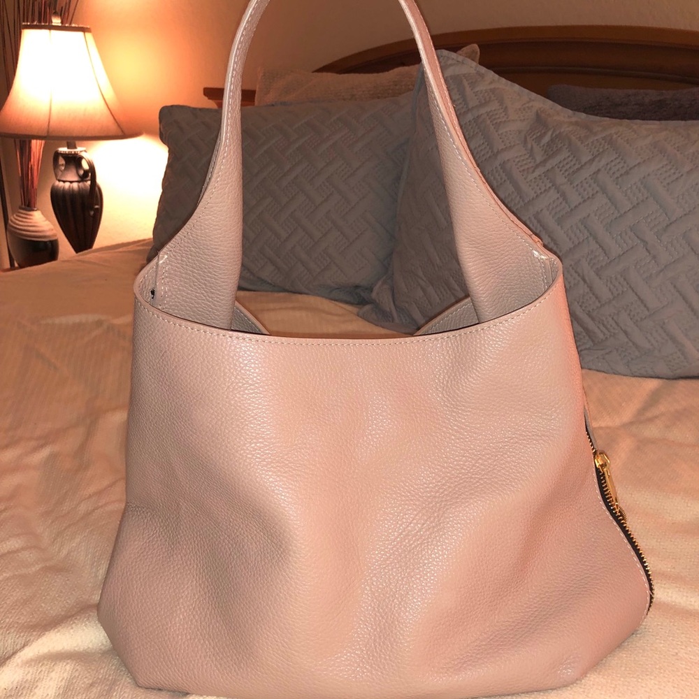 Vera Pelle Italian Pebble Leather Handbag